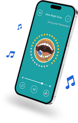 Screenshot of app music feature